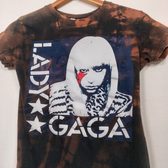 Lady Gaga Baby T Shirt Women Small Bleach Dyed Graphic Music Bleached - Picture 3 of 16